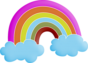a rainbow greeting